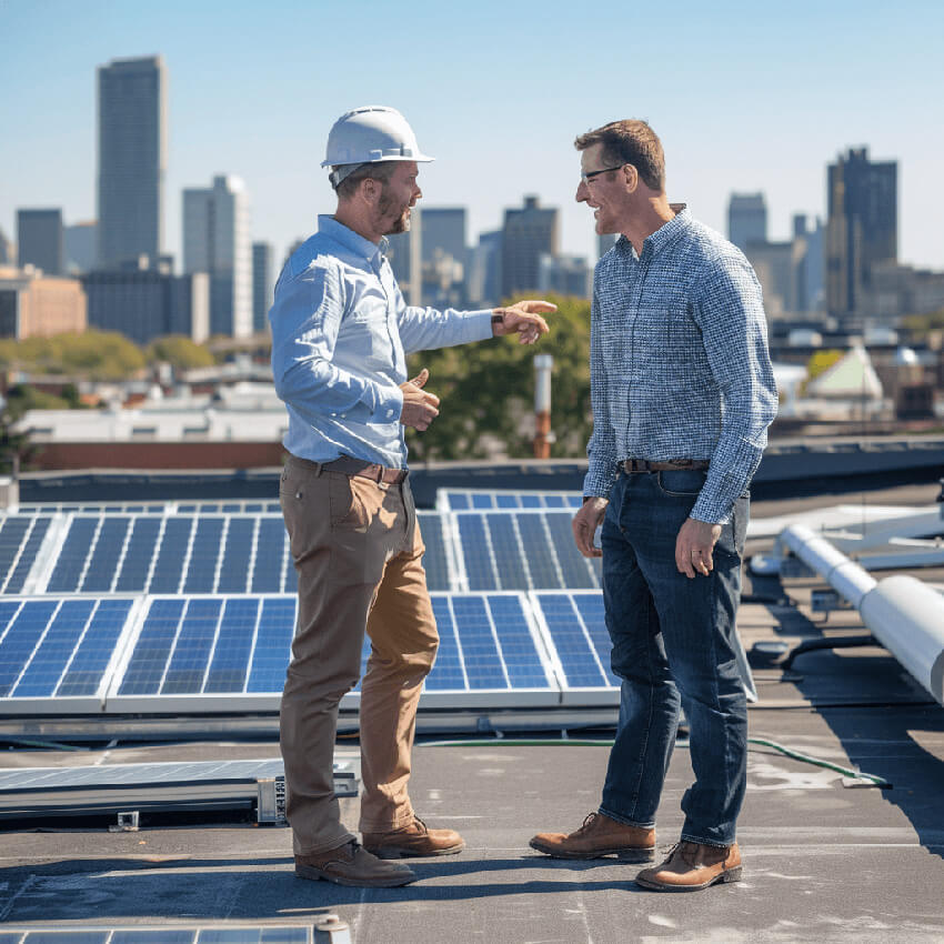 structure de pose de panneaux solaires
